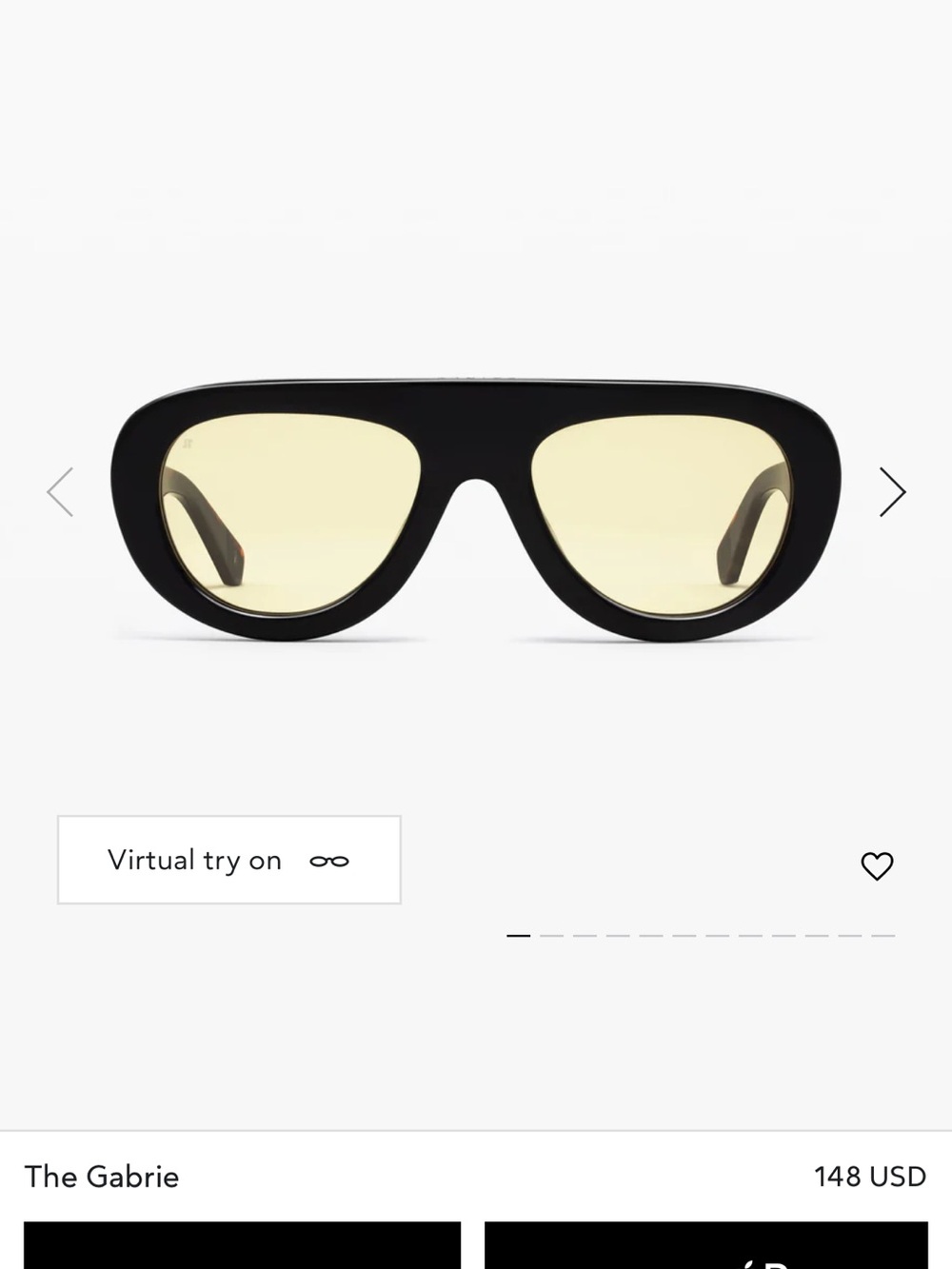 Jimmy Fairly The Gabrie Sunglasses — Black Frame with Yellow Tint
